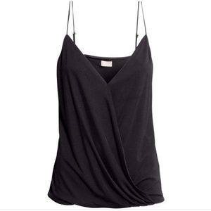 H&M Black Wrap Camisole